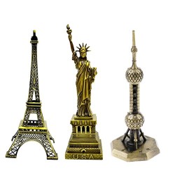 Lilone Gifting Special Combo - Paris Eiffel Tower/ Statue Of Liberty/Shanghai Oriental Pearl Tv Tower
