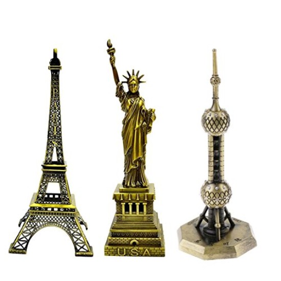 Lilone Gifting Special Combo - Paris Eiffel Tower/ Statue Of Liberty/Shanghai Oriental Pearl Tv Tower