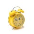 Lilone Yellow Twin Bell Loud Alarm Clock for Heavy Sleepers Smiley Face Emoji Design 