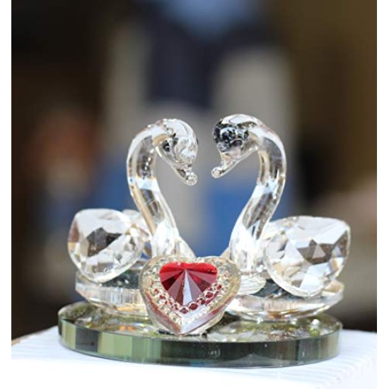 Lilone Crystal Showpiece Figurine (Transparent_5 X 5 Cm)