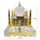 Lilone Crystal Taj-Mahal Showpiece Gold Platted with Light