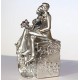 Lilone Romantic Couple Statue with Bouquet Showpiece 