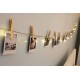 Lilone 30 Led Silver Lights USB with 10 Hearts Photo Clips