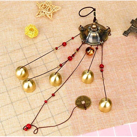 Lilone 5 Bells Wind Chimes for Home