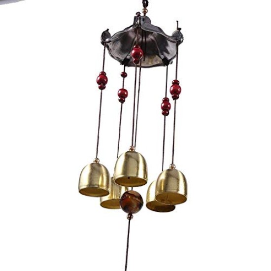Lilone 5 Bells Wind Chimes for Home