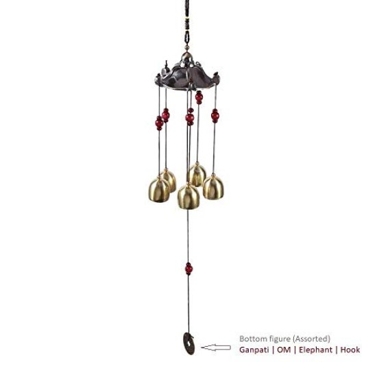 Lilone 5 Bells Wind Chimes for Home