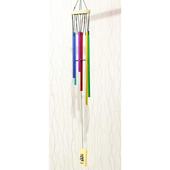 Lilone 6 Color Pipes Wind Chimes for Home 