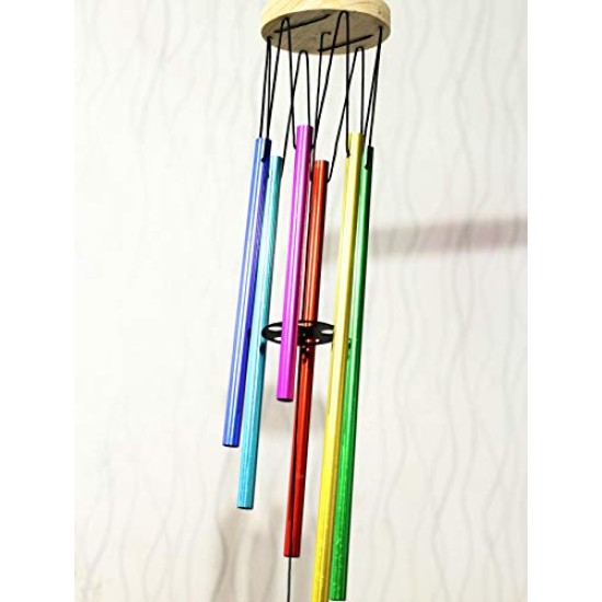 Lilone 6 Color Pipes Wind Chimes for Home 