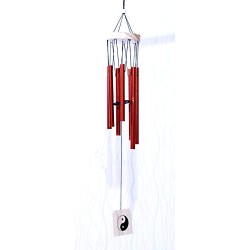 Lilone Wood Metal Wind Chime (Multicolour_24 Inch)