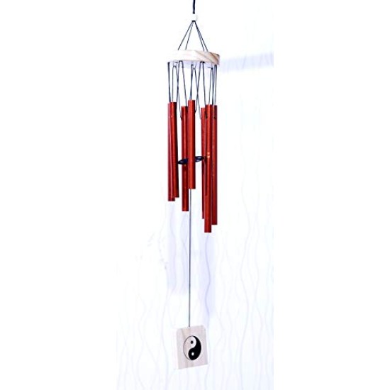 Lilone Wood Metal Wind Chime (Multicolour_24 Inch)