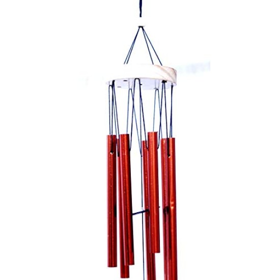 Lilone Wood Metal Wind Chime (Multicolour_24 Inch)