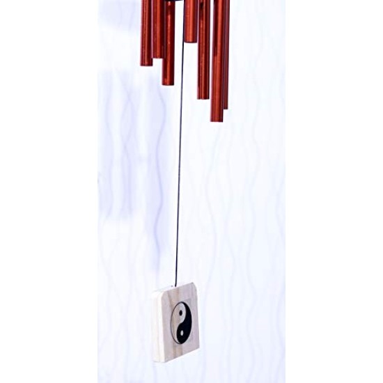 Lilone Wood Metal Wind Chime (Multicolour_24 Inch)