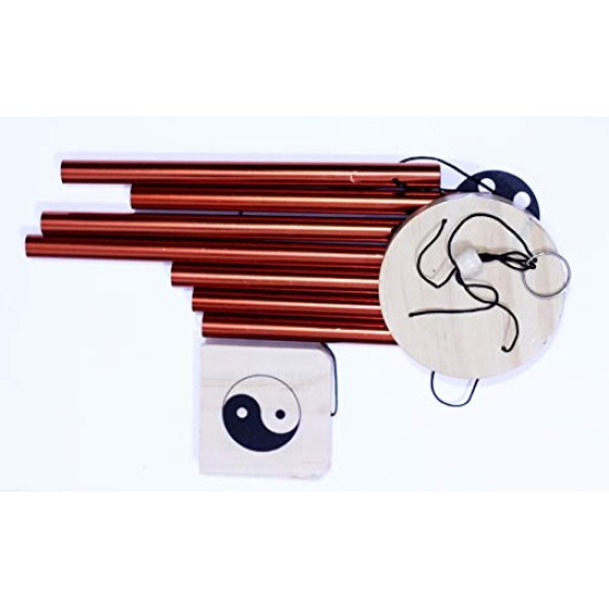 Lilone Wood Metal Wind Chime (Multicolour_24 Inch)