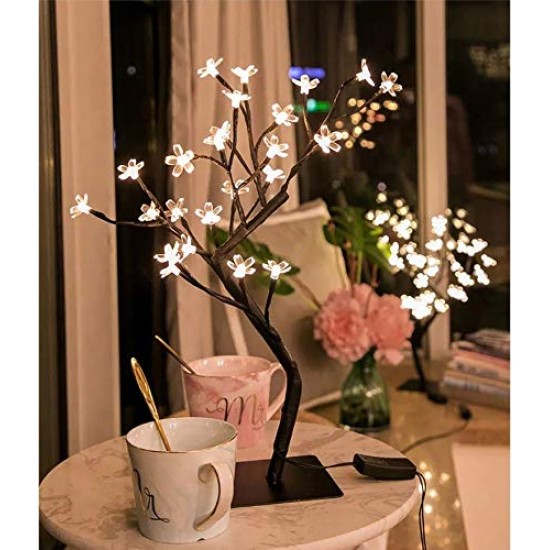 AtneP 24 LED Tree Lights 14x5 Inches Warm White