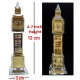 Lilone Crystal Gold Plated Big Ben Showpiece 5 Inch with Light