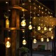 AtneP Globe 108LED Wishing Ball Curtain Light Fairy String Rice Lights with 8 Flash Modes 