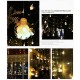AtneP Globe 108LED Wishing Ball Curtain Light Fairy String Rice Lights with 8 Flash Modes 