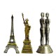 Lilone Gifting Special Combo - Paris Eiffel Tower | Statue of Liberty | Ali and Nino Love Statue 